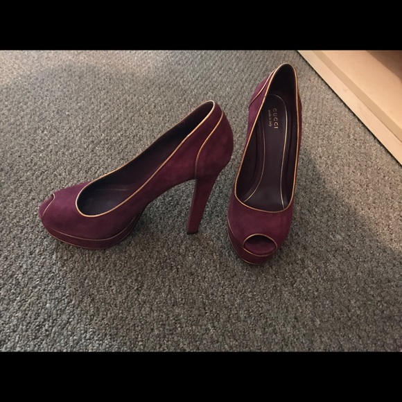 Gucci magenta platform pumps size 41 - Picture 2 of 6
